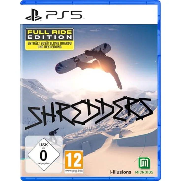astragon/Shredders: Full Ride Edition - PS5 Game mit 540INDY Supporter Pack und Yard Board Pack, Snowboarding-Erlebnis
