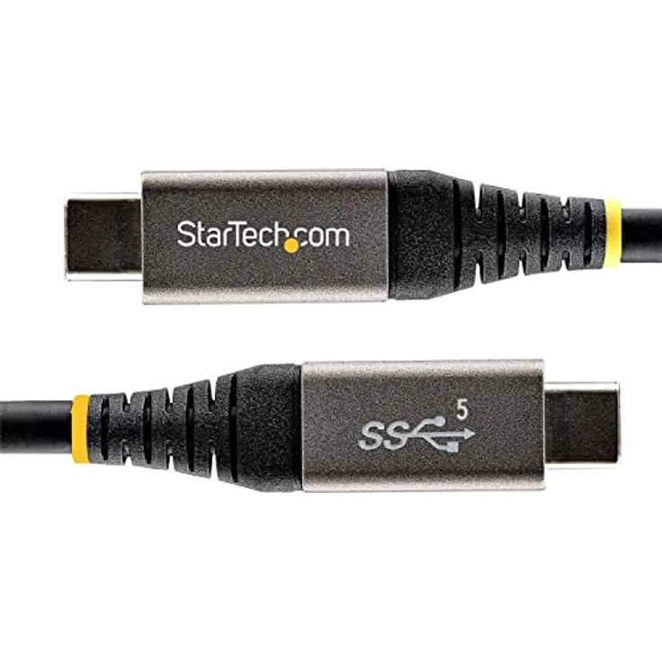 StarTech.com 2m USB-C Kabel 5Gbit/s - Hochwertiges USB-C Kabel - USB 3.2 Gen 1 Typ-C Kabel - 100W (5A) Power Delivery, DP Alt Modus - USB-C auf USB-C Kabel - Laden & Synchronisieren (USB315CCV2M) – Bild 3