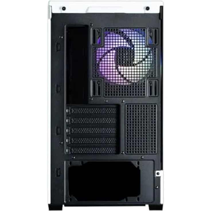 Zalman P30 BW, Mini Tower PC-Gehäuse mit gehärtetem Glas, 3 x 120mm ARGB-Lüftern, Schwarz/Weiß – Bild 2