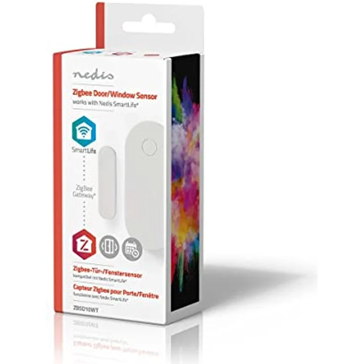 NEDIS Smart-Tür/Fenster-Sensor, Zigbee 3.0, batteriebetrieben, für Android/iOS, Reichweite 30 m, weiß – Bild 3