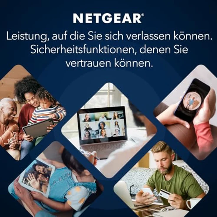 NETGEAR Orbi 370-Serie RBE372, Dualband WiFi 7 Mesh-Netzwerksystem mit 3,6 GBit/s, 240 m² Abdeckung, 70 Geräte, 2,5G Internet und integrierten Sicherheitsfunktionen – Bild 3