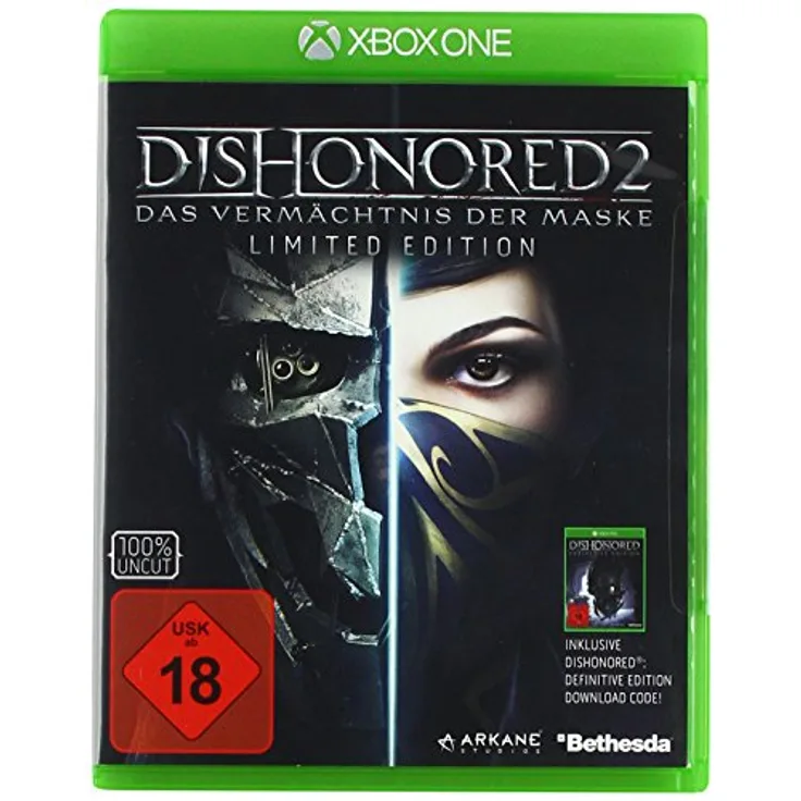 Bethesda Dishonored 2: Das Vermächtnis der Maske - Limited Edition (inkl. Definitive Edition) [Xbox One] - Action-Adventure-Spiel, Xbox One-Games