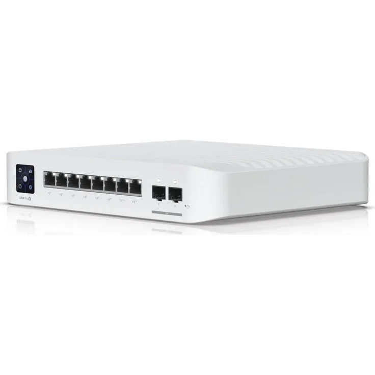 Ubiquiti Switch UniFi 8x10G RJ45/2xSFP+, Managed PoE++ Switch mit 155W und 1,3" Touchscreen (8 Ports)