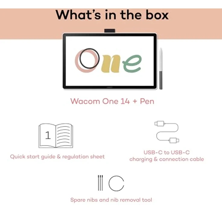 Wacom One Pen Display 14", Grafiktablett mit hochauflösendem Bildschirm – Bild 8