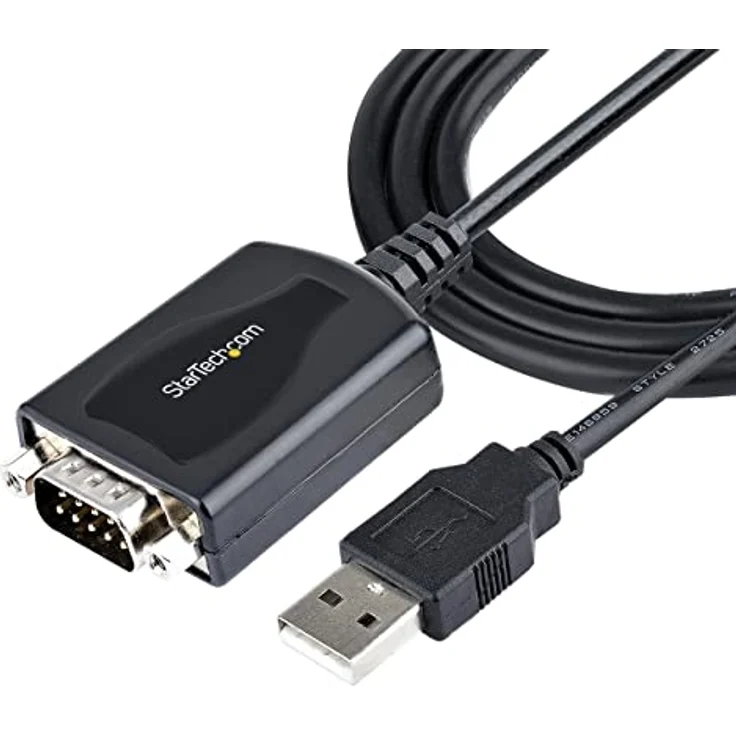 StarTech.com 3Ft (1M) USB zu Seriell Kabel mit COM-Port-Retention, DB9, Prolific PL2303 Chipset, für RS232 Geräte, kompatibel mit Windows, macOS und Linux – Bild 1