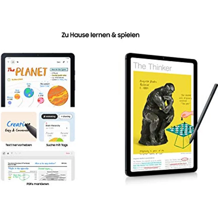 Samsung Galaxy Tab S6 Lite (2022 Edition), 10,4 Zoll TFT Display, 64 GB Speicher, LTE, Android Tablet inkl. S Pen, Angora Blue, 36 Monate Herstellergarantie – Bild 4