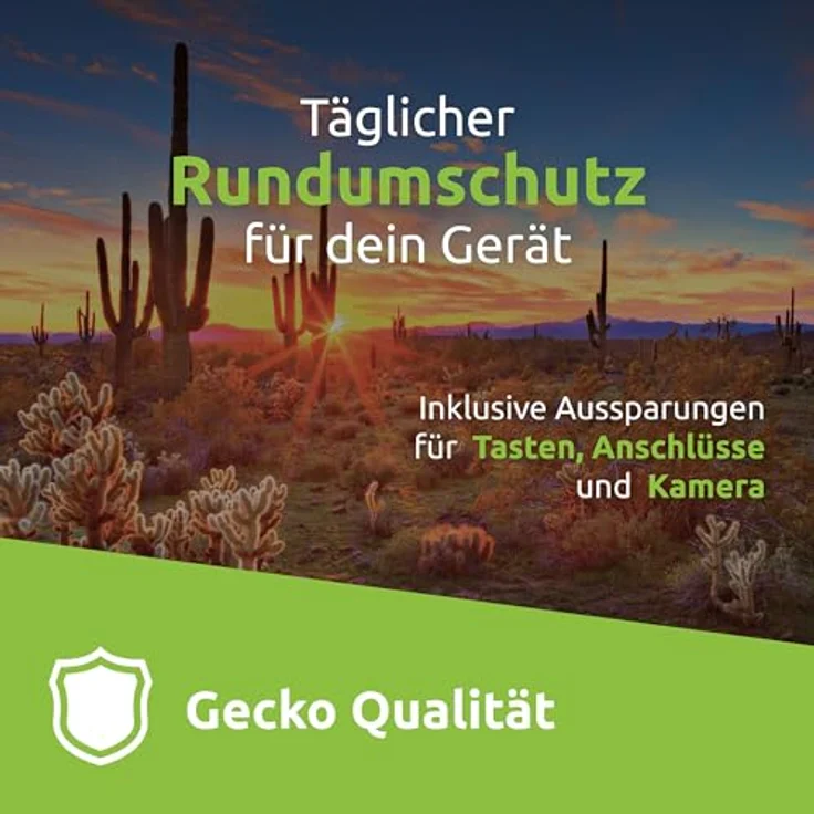 Gecko Covers Tablet Hülle aus Kaktusschale für Samsung Galaxy Tab S10 FE Plus – Schlaf-/Wachfunktion, Schwarz – Bild 2