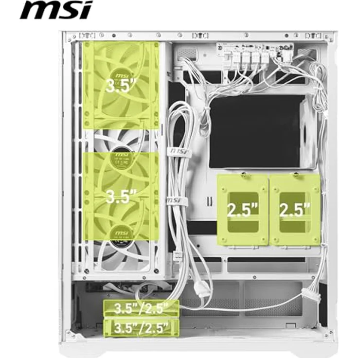 MSI MAG PANO 110R PZ, PC-Gehäuse in Weiß mit innovativem Design – Bild 5