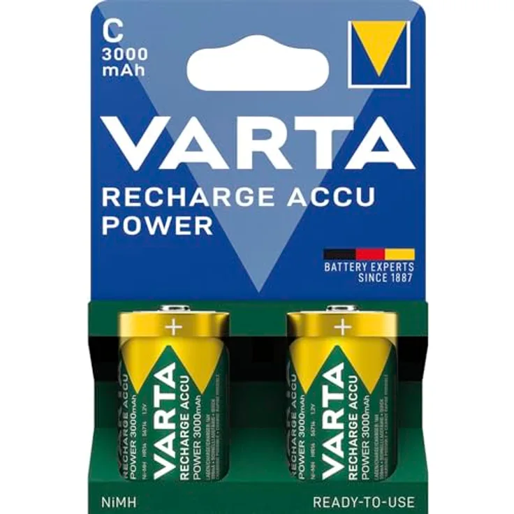 Varta Akku Recharge Accu Power Baby C NiMH 3000mAh (2er Blister)