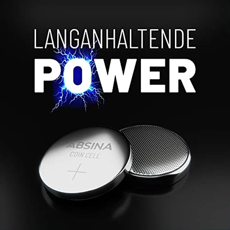 ABSINA 48er Pack Alkaline & Lithium Knopfzellen - 4X AG1 / 4X AG3 / 8X AG4 / 8X AG10 / 8X AG13 / 4X CR2016 / 4X CR2025 / 8X CR2032-1,5V & 3V Knopfzelle Sortiment auslaufsicher - Knopfbatterien – Bild 3