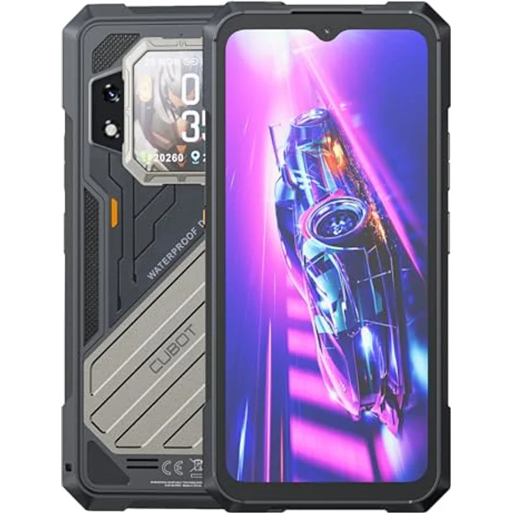 CUBOT Kingkong X - Smartphone mit 6,58" FHD+, 16GB RAM, 256GB ROM, 100 MP Triple-Kamera + 5 MP Makro, 10200mAh Akku, Android 14, MediaTek Dimensity 7050 Prozessor, Schwarz – Bild 1