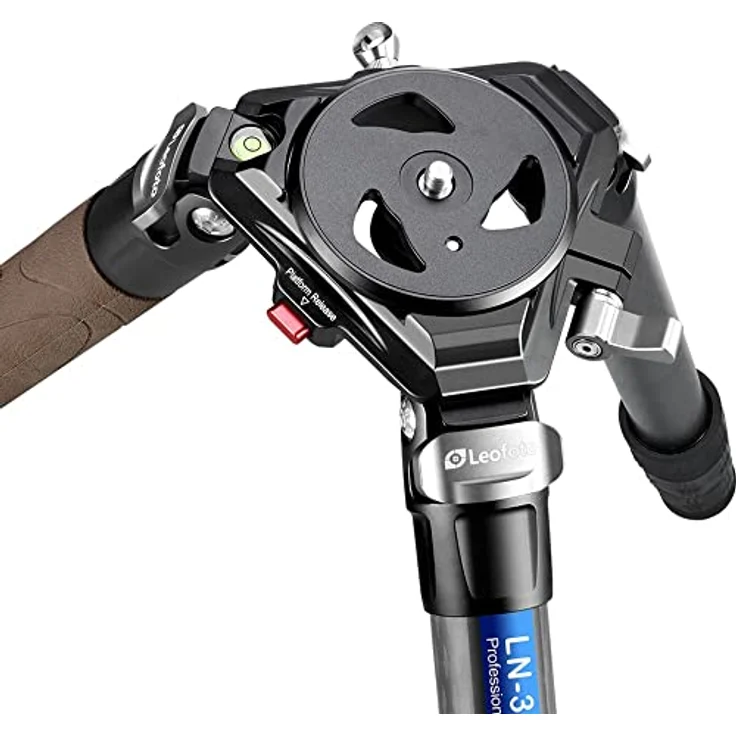 LEOFOTO Carbon-Dreibeinstativ LN-364C Mountain, hochbelastbares Stativ mit modularer Bedienplattform und ergonomischem Design, bis zu 100 kg Tragkraft – Bild 4