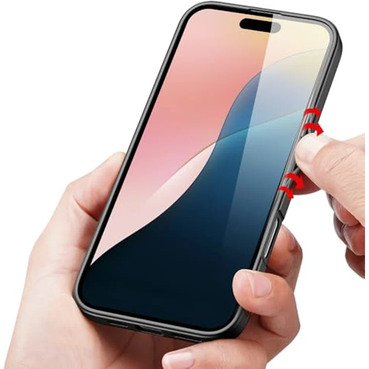 Nevox StyleShell Nylo, Handyhülle für iPhone 16 aus Polycarbonat, TPU und Nylon mit Kameraschutz – Bild 3