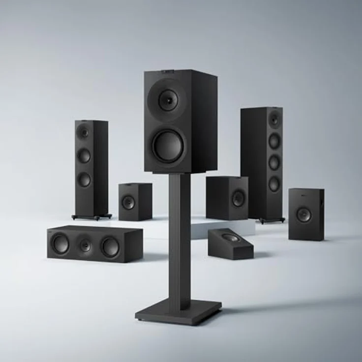 KEF Q1 Meta HiFi-Regallautsprecher, Satin Black | 2-Wege-Bassreflex | Uni-Q-Treiber mit MAT – Bild 5