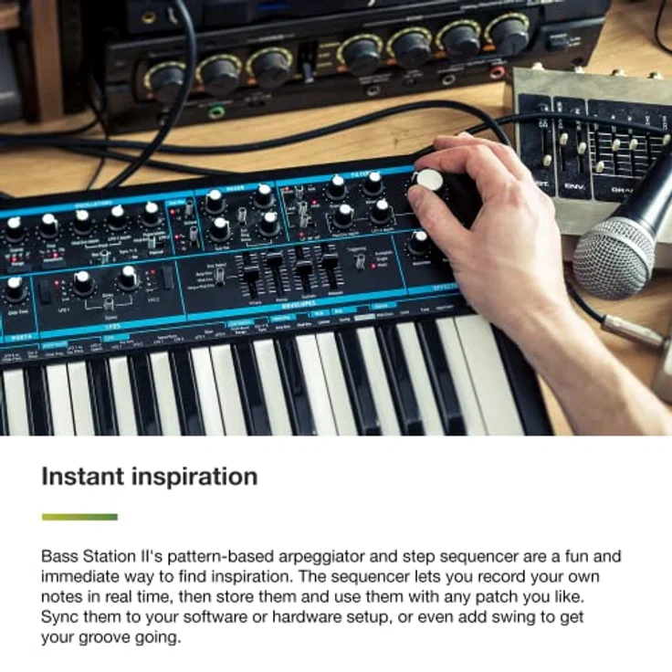 novation Bass Station II, MIDI Controller, Schwarz – Bild 5