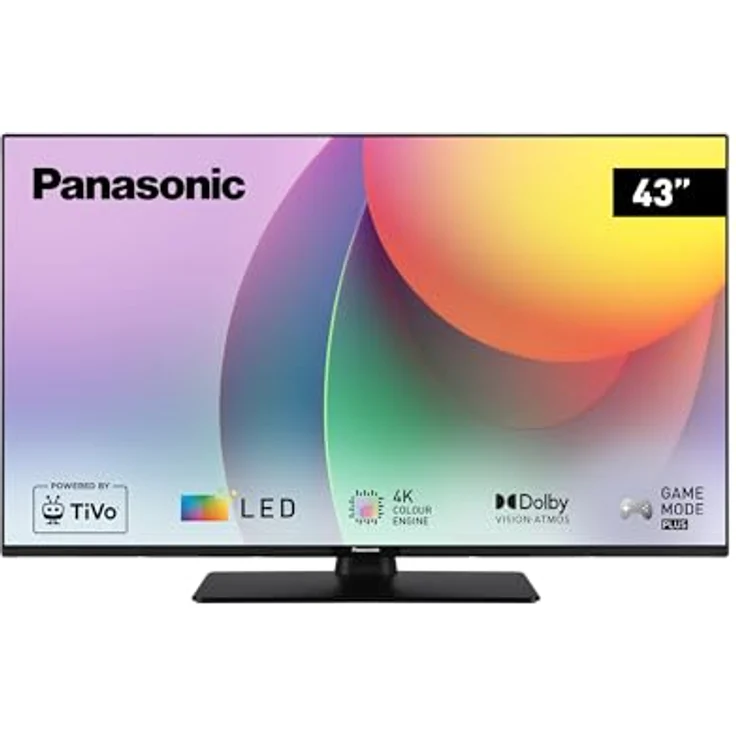 Panasonic TB-43W60AEZ, W60 Serie 43 Zoll 4K Ultra HD LED Smart TV, Dolby Vision & Atmos, Game Mode Plus, Rahmenloses Design, für ein außergewöhnliches visuelles Erlebnis – Bild 1