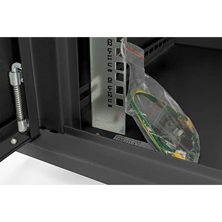 DIGITUS 19'' 16HE Wandgehäuse Dynamic Basic Serie 816x600x450 mm Schwarz Netzwerkschrank - Preisvergleich – Bild 6