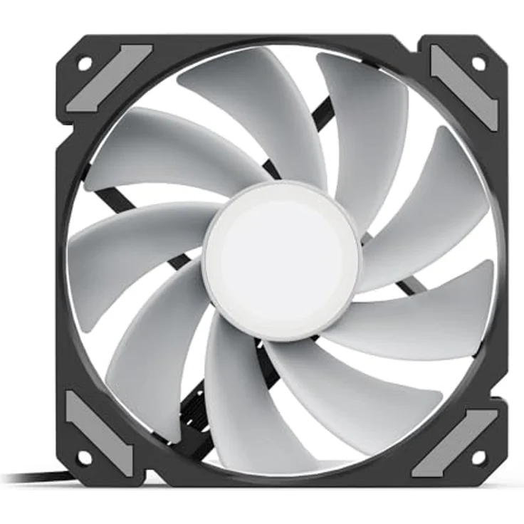 Sharkoon ARGB-Gehäuselüfter 120 mm, Reverse Modell mit Infinity-Spiegeleffekt, 500–1500 U/min, Schwarz – Bild 4