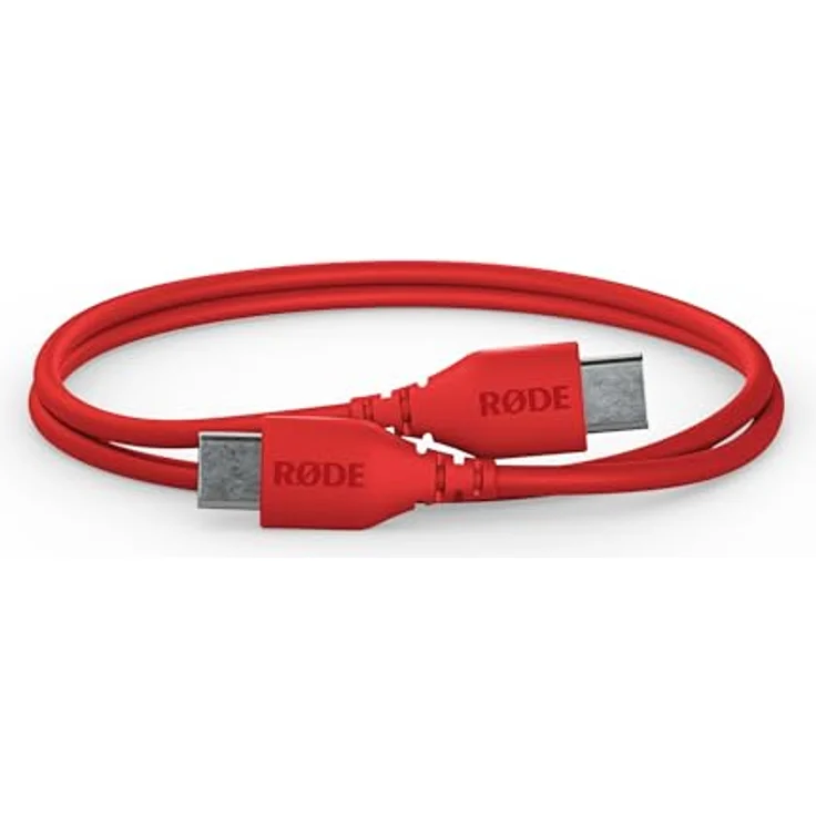 RØDE SC22 USB-C zu USB-C Kabel, 30 cm lang, hochwertig abgeschirmt, rot – Bild 1