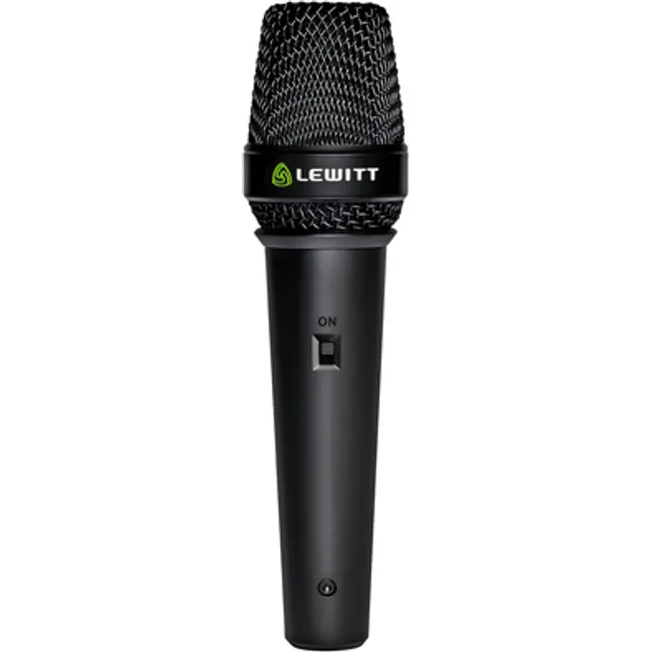 Lewitt MTP 5 S, Dynamisches Gesangsmikrofon mit Schalter für Live-Anwendungen, schwarz