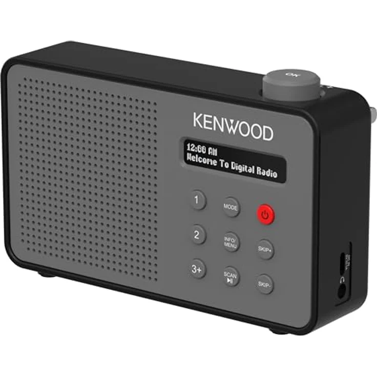 Kenwood CR-M25DAB DAB+/FM Radiowecker mit Bluetooth 5.3, Dual Alarm, Sleep-Timer und Li-ion Akku - Grau – Bild 3