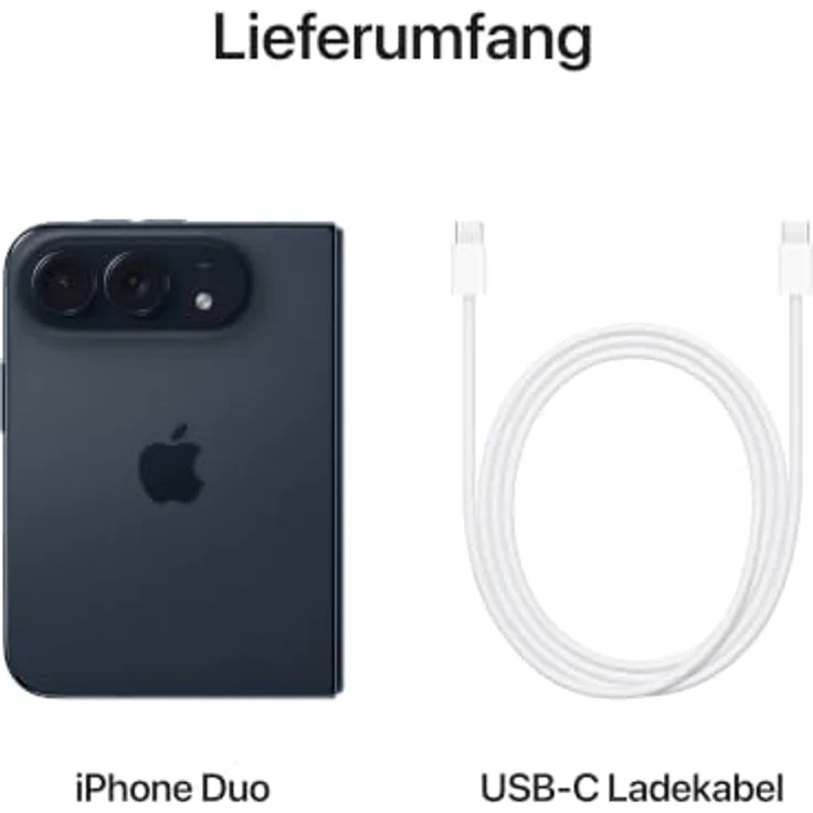 Apple iPhone Duo 5G Smartphone (7,6 Zoll) OLED-Display, 256 GB interner Speicher, iOS 27, Schwarz – Bild 9