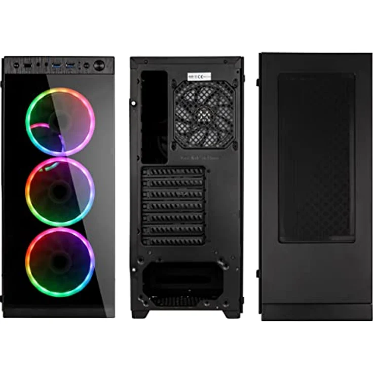 Kolink Horizon RGB Midi-Tower, Tempered Glass - schwarz – Bild 4