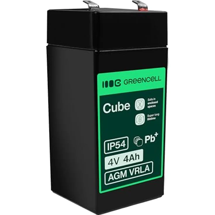 Green Cell AGM Akku AGM37, 12V 4Ah Blei-Batterie für Elektro-Spielzeuge, zyklenfest und vibrationsbeständig – Bild 1