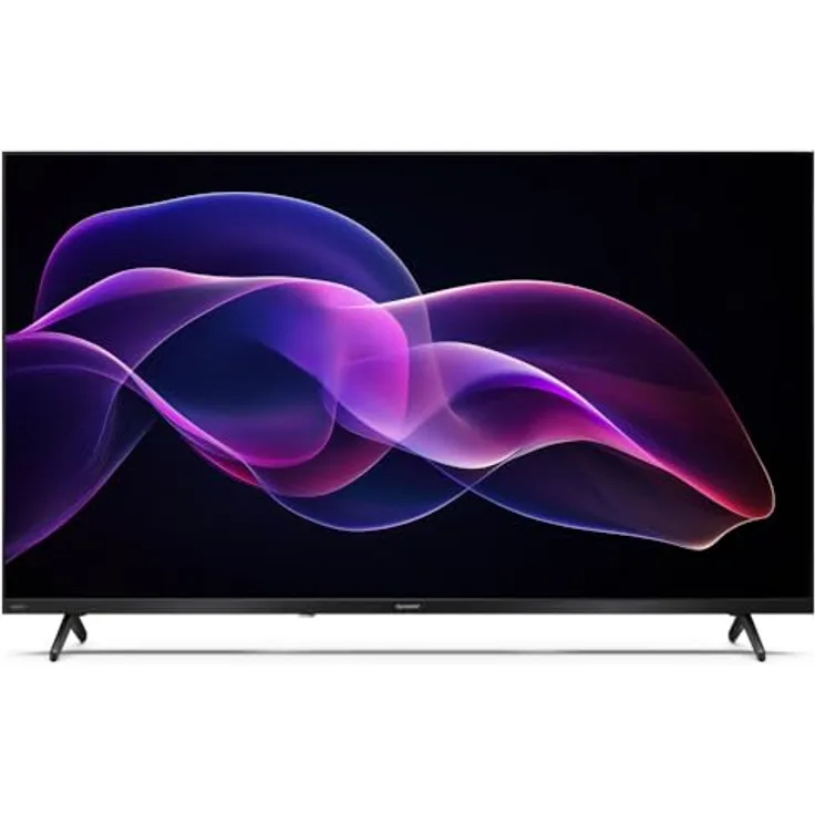 SHARP 40HF3265E, 40 Zoll QLED Fernseher Full HD mit Google TV, Smart TV, Sprachsteuerung, brillante Farben