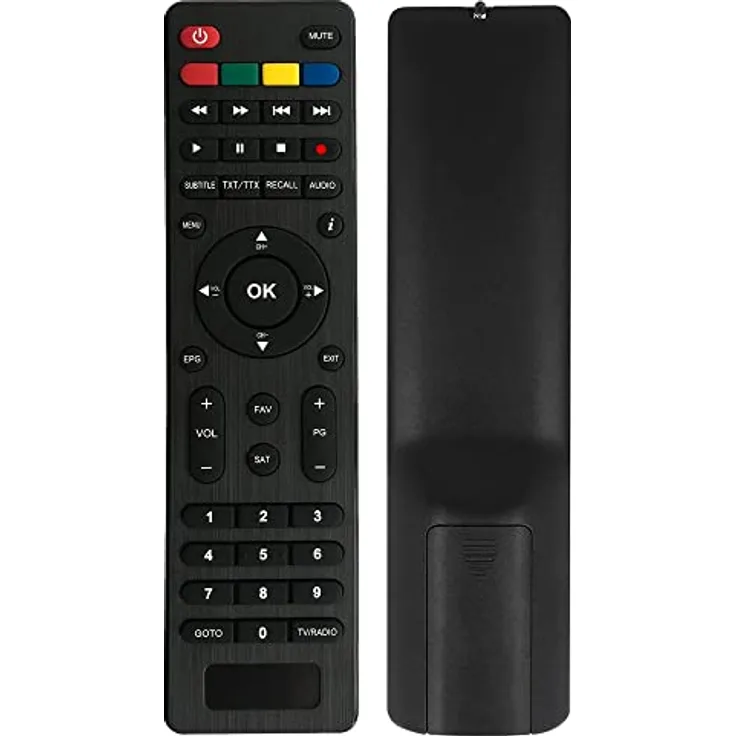 LEYF Universal 9 in1 Kompatibel Fernbedienung für DVB-T TNT Receiver - Redline,HD Line,Geant,Tiger,Sky,Drake,Servimat,Istar,Samsat,Trumax,Dynavision,Head,Echosonic,Regular,Technocoms,Optex