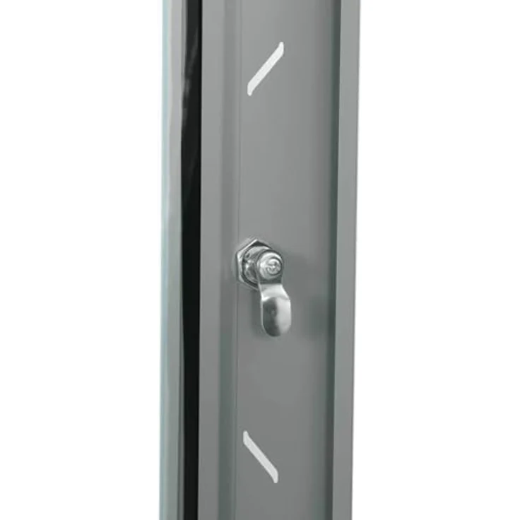 vidaXL Netzwerkschrank, Stahl mit Speicher, grau, 60 x 45 x 50 cm – Bild 7