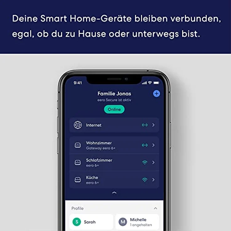Dualband-Mesh-Wi-Fi-6-System Amazon eero 6+ mit integriertem Smart Home-Hub von Zigbee und Unterstützung für 160-MHz-Client-Geräte (Dreierpack) – Bild 4