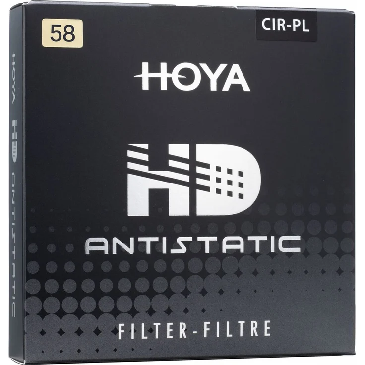 Hoya CIR-PL HD Antistatic 58mm, zirkularer Polfilter zur Reduzierung von Reflexionen und Verbesserung der Farbsättigung