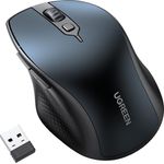 UGREEN MU101 ergonomische Bluetooth / 2,4 GHz Maus, Weiß kabellose Maus (DPI: 1000 / 1600 / 2000 / 4000, ergonomisch)