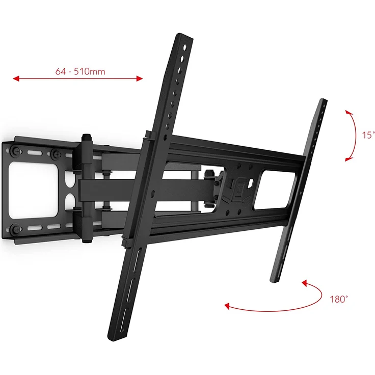 One For All WM4661 Universal TV Wall Mount Solid Turn, VESA 400 x 600, TV-Wandhalterung für Bildschirmgröße von 32 Zoll bis 84 Zoll, max. 60 kg – Bild 2