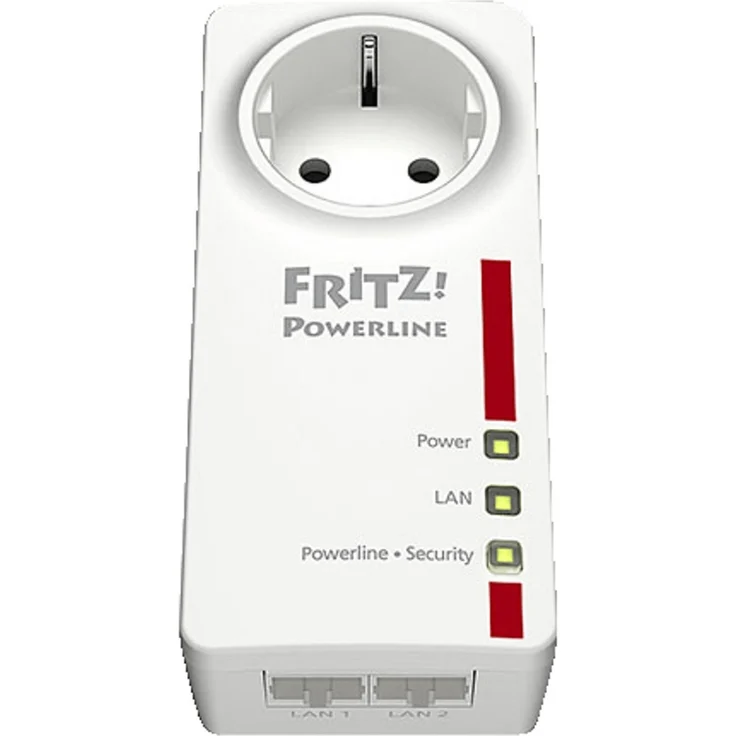 AVM FRITZ!Powerline 1220 / 1220E Einzeladapter (1.200 MBit-s, 2 x Gigabit-LAN, ideal für NAS-Anwendungen und HD-Streaming) – Bild 2