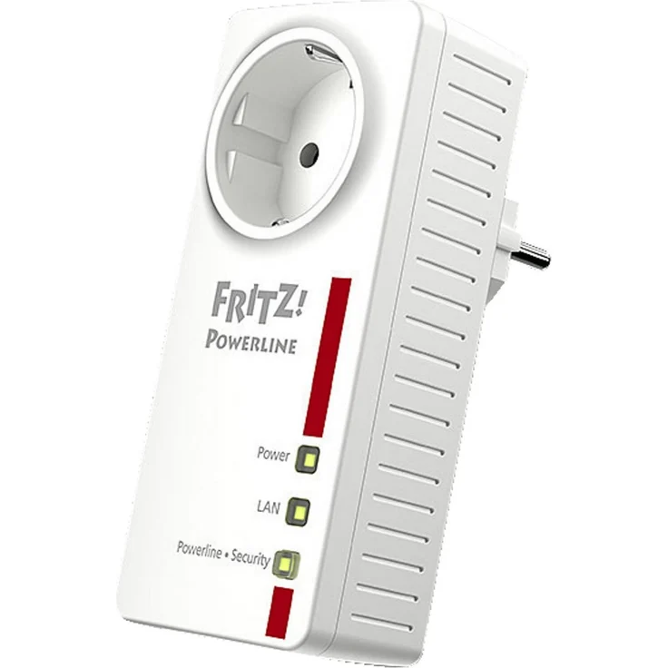 AVM FRITZ!Powerline 1220 / 1220E Einzeladapter (1.200 MBit-s, 2 x Gigabit-LAN, ideal für NAS-Anwendungen und HD-Streaming) – Bild 3