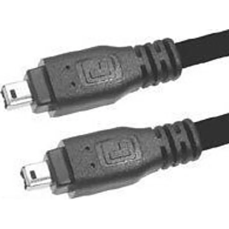 Equip - IEEE 1394-Kabel - FireWire, 4-polig (M) - FireWire, 4-polig (M) - 1,8m - Schwarz (128070)