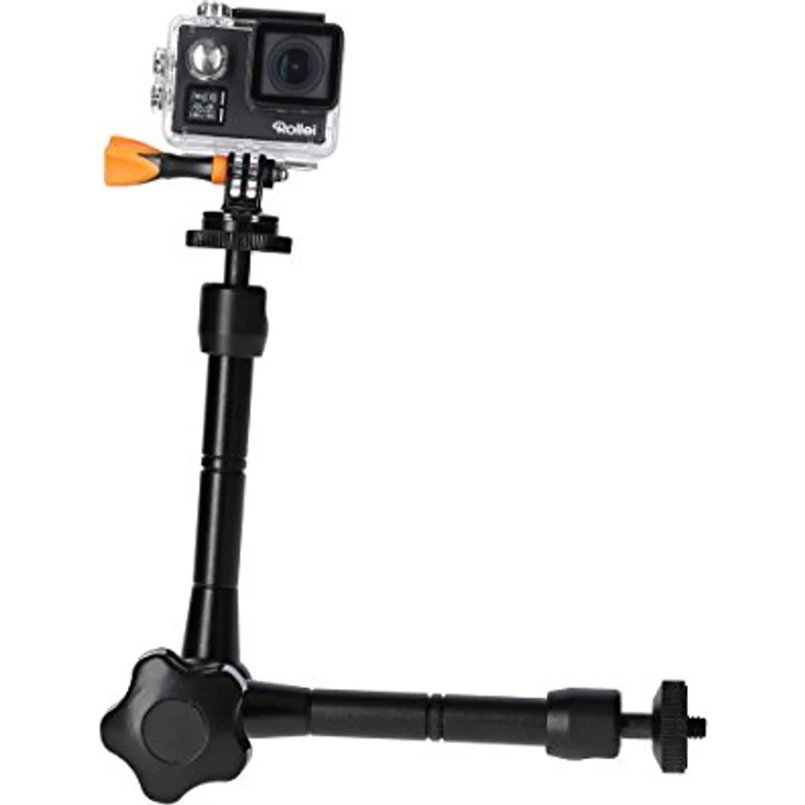 Rollei Gelenkstativ – EIN Flexibler Magic Arm-Gelenk Arm für die Befestigung von zusätzlichem Zubehör wie Ihr Smartphone I bis zu 1kg Traglast – Bild 9