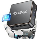 F2A AI Mini PC, Ιntel Ultra 5 125H(3D 14C/18T),Ιntel AI Boost NPU, Ιntel Arc Graphics, 32GB DDR5 1TB NVME SSD, WiFi7 Bluetooth 5.4 Micro Desktop Computer Für Gaming, Design und Programmierung