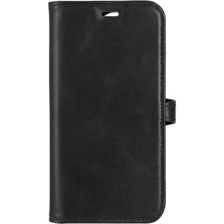 Buffalo Wallet Case Black für iPhone 14 Pro, Handy-Schutzhülle mit Geldbörse, Schwarz