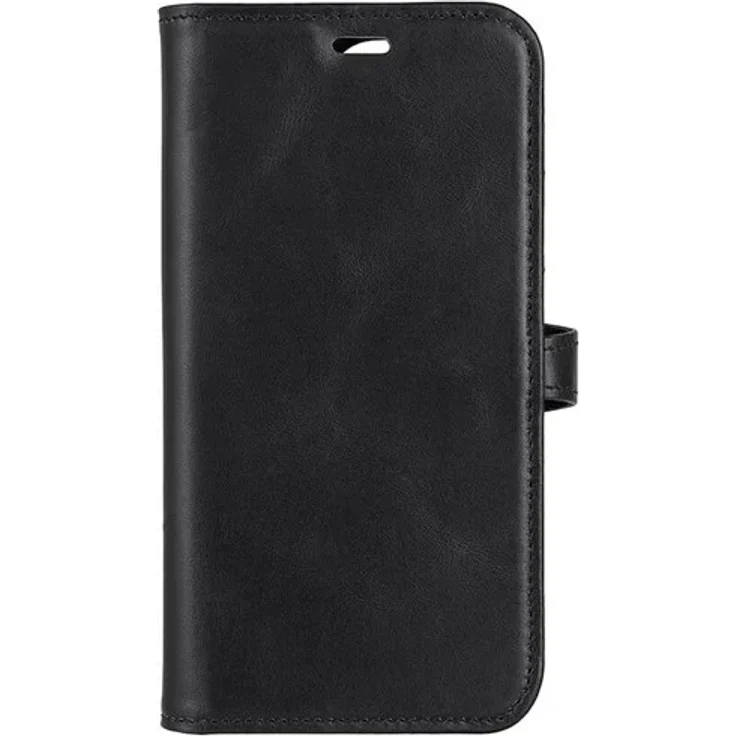 Buffalo Wallet Case Black für iPhone 14 Pro, Handy-Schutzhülle mit Geldbörse, Schwarz