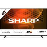 SHARP 40FH6EA Full HD Frameless Android TV 101cm (40 Zoll), 3X HDMI, 2X USB, Dolby Digital, Active Motion 400
