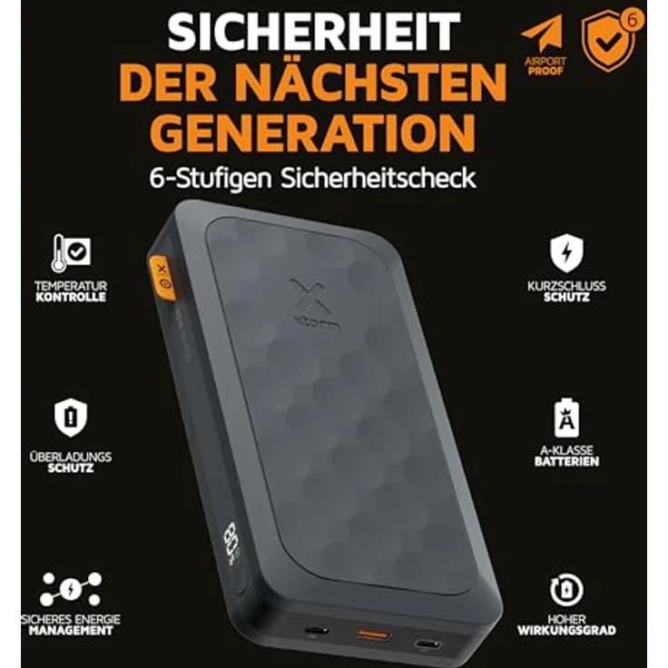 Xtorm Fuel Series 5, Powerbank mit 10000 mAh, 20 W USB-C Ausgang, Schwarz – Bild 7