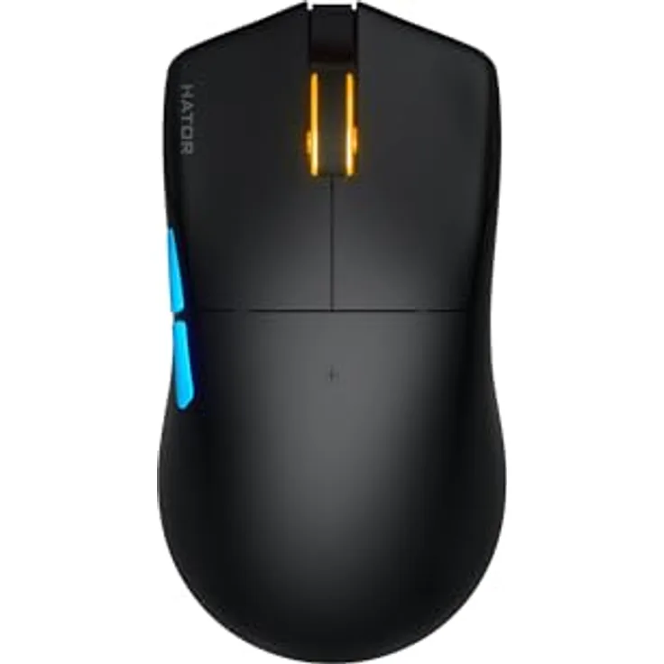 Hator Pulsar 3 PRO Wireless, Gaming Maus mit optischem PixArt 3950 Sensor, 30.000 DPI, 3 Verbindungsmodi, Schwarz