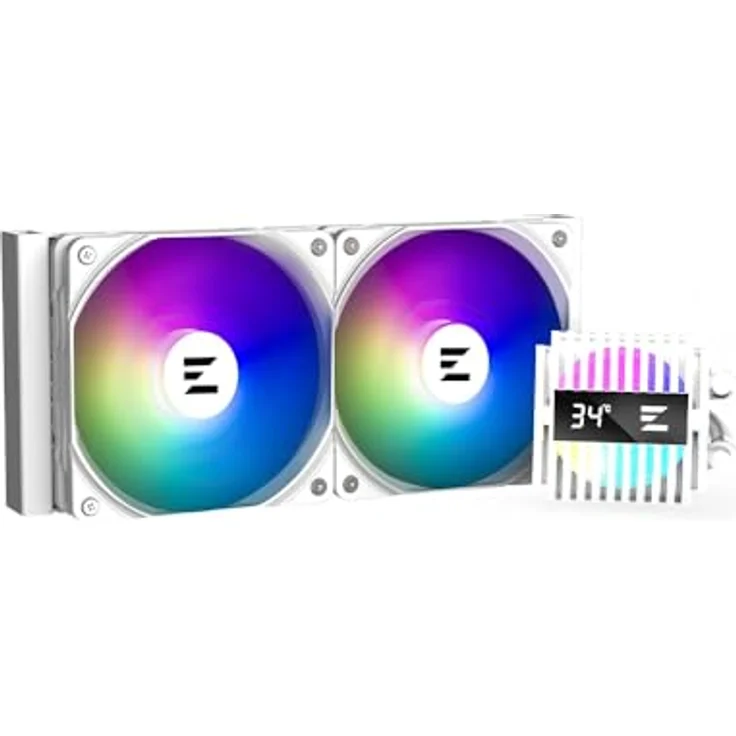Zalman Kit Watercooling AIO Alpha2 RGB, 240mm, effiziente Kühlung in Weiß – Bild 3