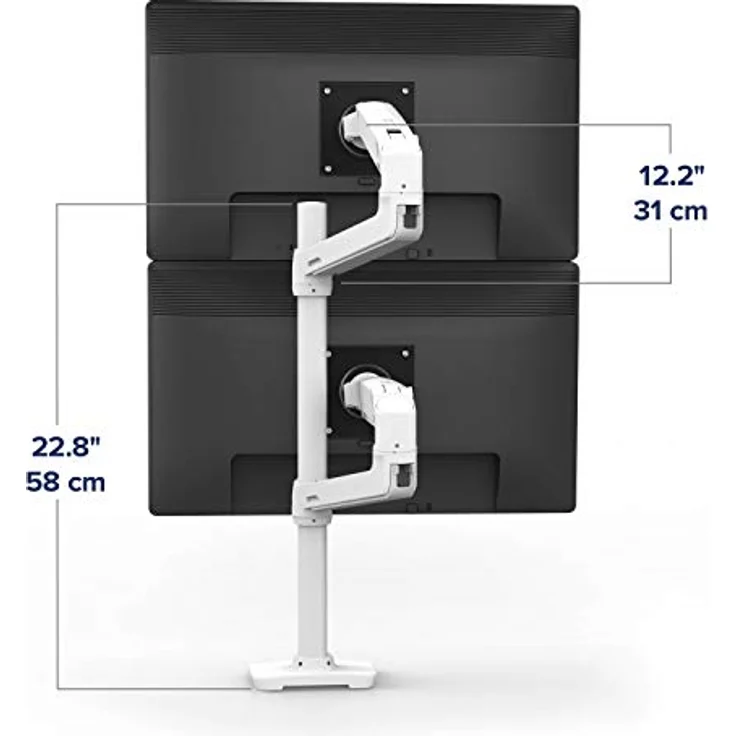 ERGOTRON 45-509-216 LX Dual Stacking Arm, Tall Pole – Bild 2
