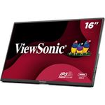ViewSonic VA1650, 16 Zoll USB-C tragbarer Monitor mit leichtem Design und Schutzhülle