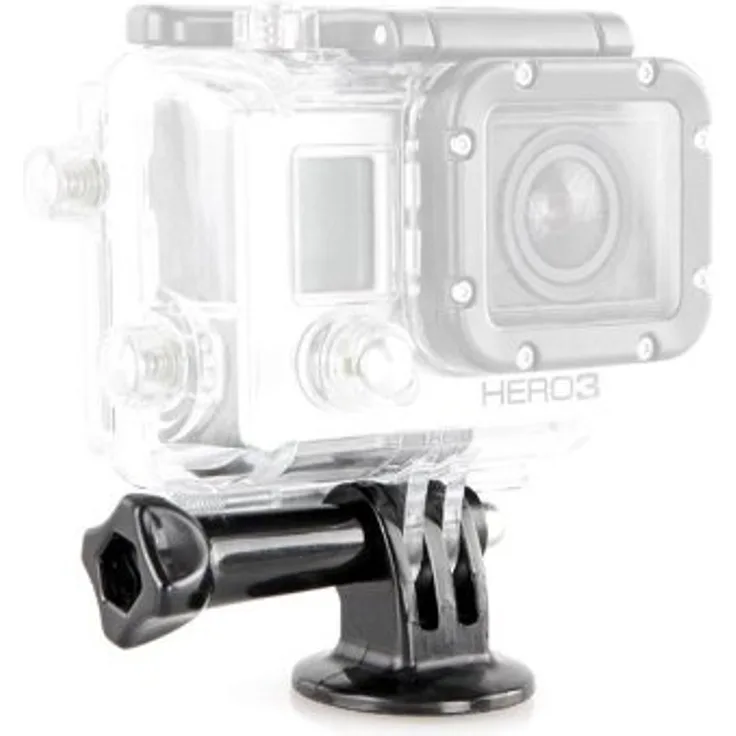 Khalia-Foto Stativadapter mit Schraubgriff, passend für GoPro Actioncam Tripod Mount mit ¼ Zoll Gewinde, leichter Kunststoff und Metall, sicherer Halt für bewegungsintensive Aufnahmen