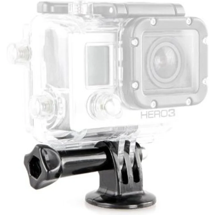 Khalia-Foto Stativadapter mit Schraubgriff, passend für GoPro Actioncam Tripod Mount mit ¼ Zoll Gewinde, leichter Kunststoff und Metall, sicherer Halt für bewegungsintensive Aufnahmen – Bild 1